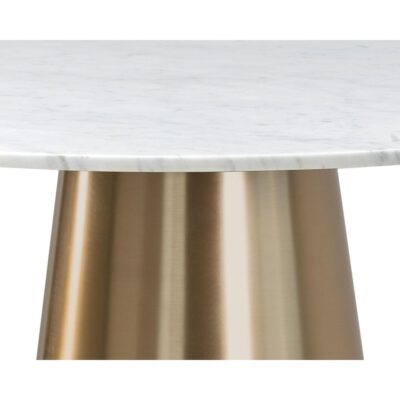 Damon Bar Table - Gold 104428 104428 DAMON BAR TABLE WHITE MARBLE 6