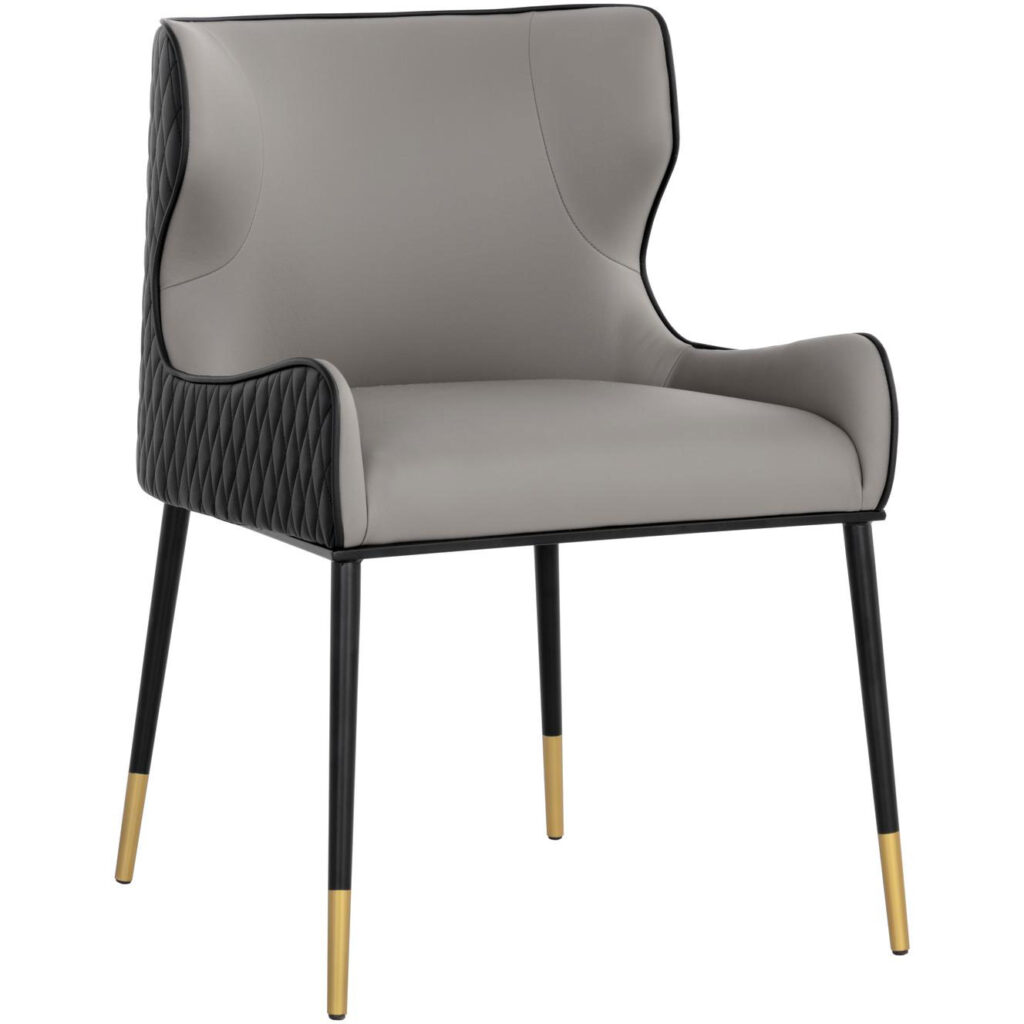 Gianni Dining Chair - Dillon Stratus / Dillon Black