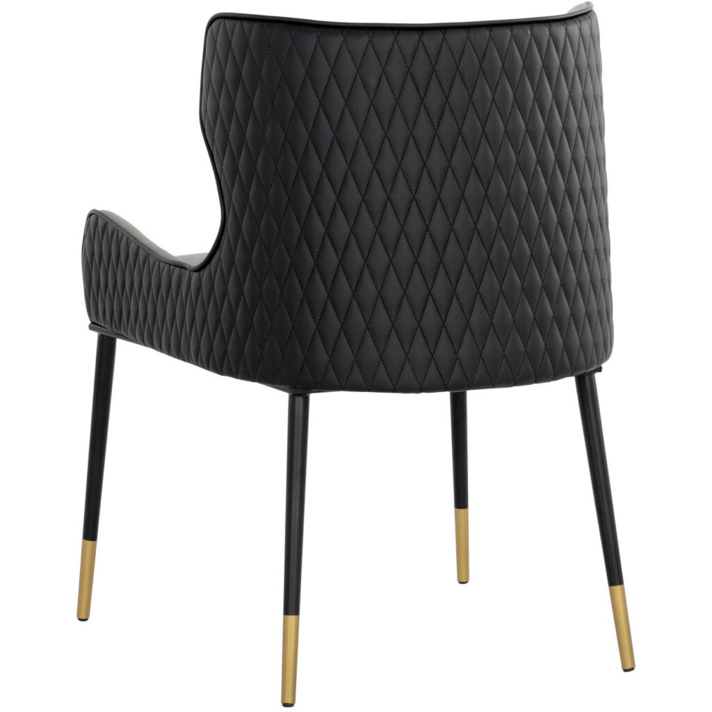 Gianni Dining Chair - Dillon Stratus / Dillon Black - Image 4