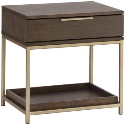 Rebel Nightstand - Small - Gold - Raw Umber 104607 104607 REBEL NIGHTSTAND GOLD RAW UMBER 1