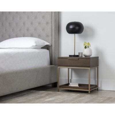 Rebel Nightstand - Small - Gold - Raw Umber 104607 104607 REBEL NIGHTSTAND GOLD RAW UMBER 5