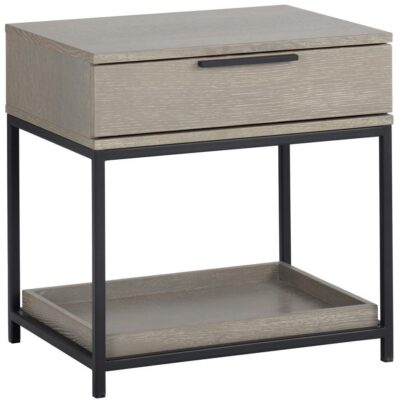 Rebel Nightstand - Small - Black - Taupe 104608 104608 REBEL NIGHTSTAND BLACK AUPE 1