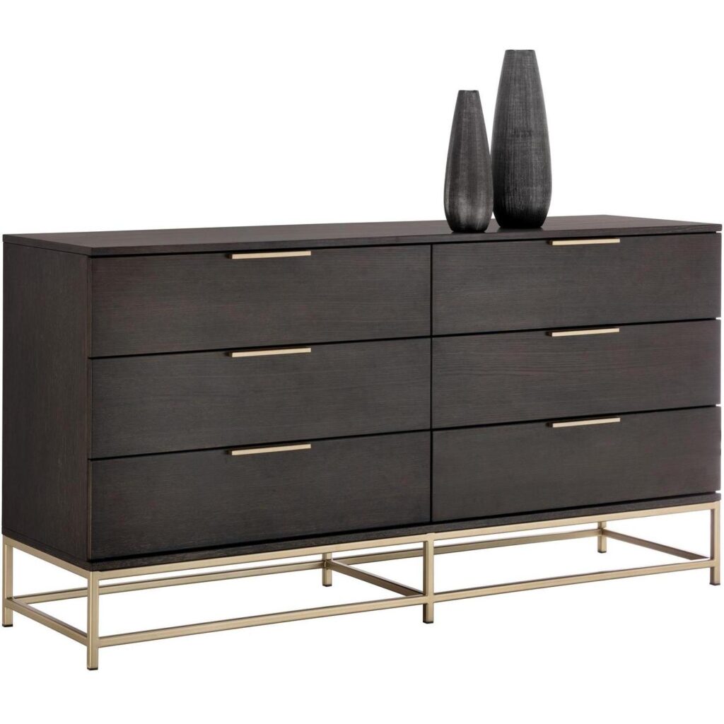 Rebel Dresser - Small - Gold - Charcoal Grey