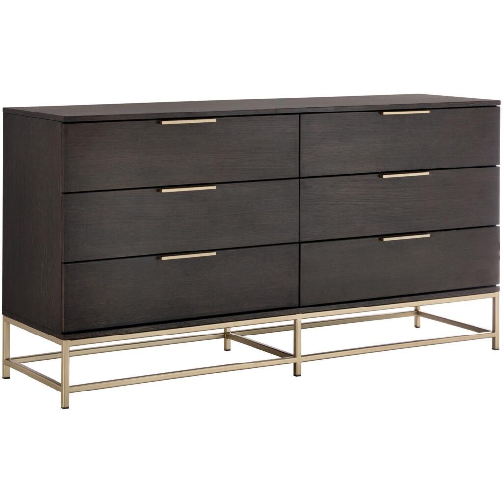 Rebel Dresser - Small - Gold - Charcoal Grey - Image 2