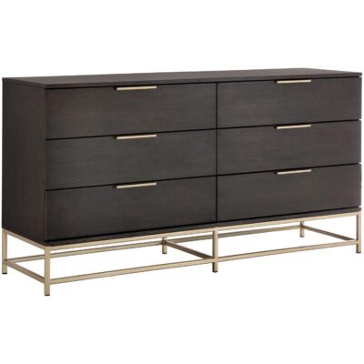 Rebel Dresser - Small - Gold - Charcoal Grey 104609 104609 REBEL DRESSER GOLD CHARCOAL GREY 1