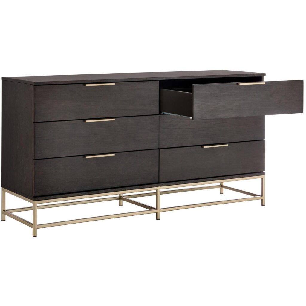 Rebel Dresser - Small - Gold - Charcoal Grey - Image 3