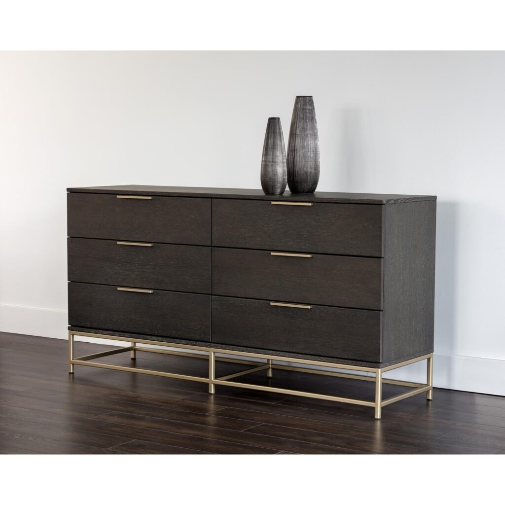 Rebel Dresser - Small - Gold - Charcoal Grey - Image 4