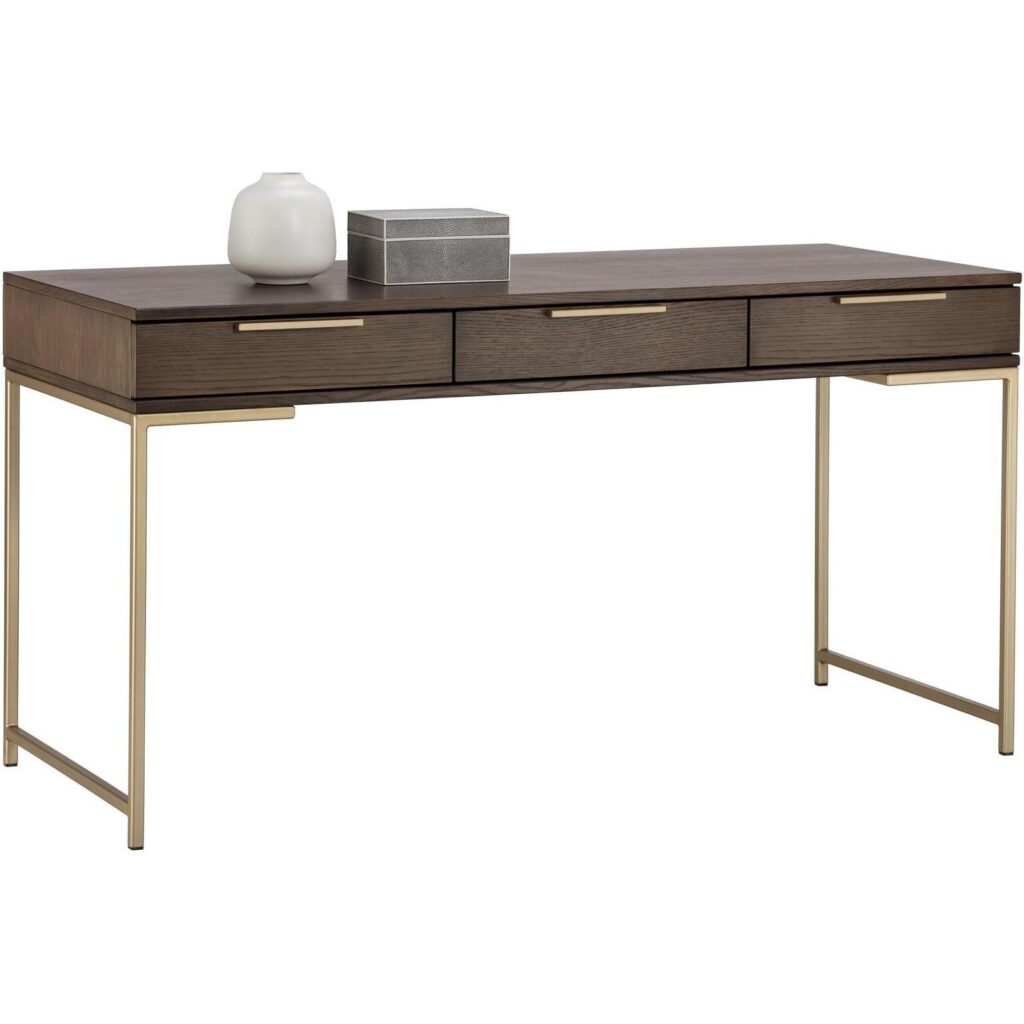 Rebel Desk - Gold - Raw Umber