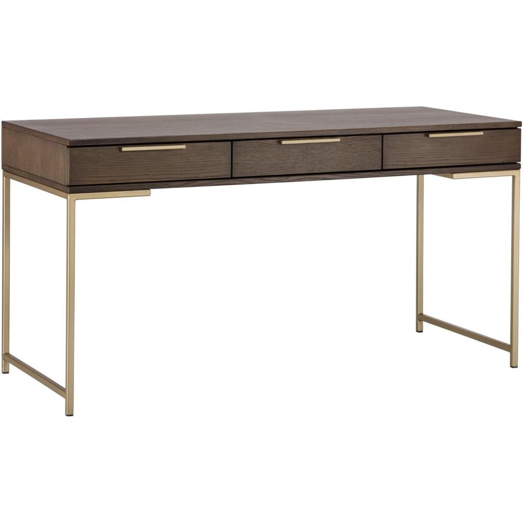 Rebel Desk - Gold - Raw Umber - Image 2