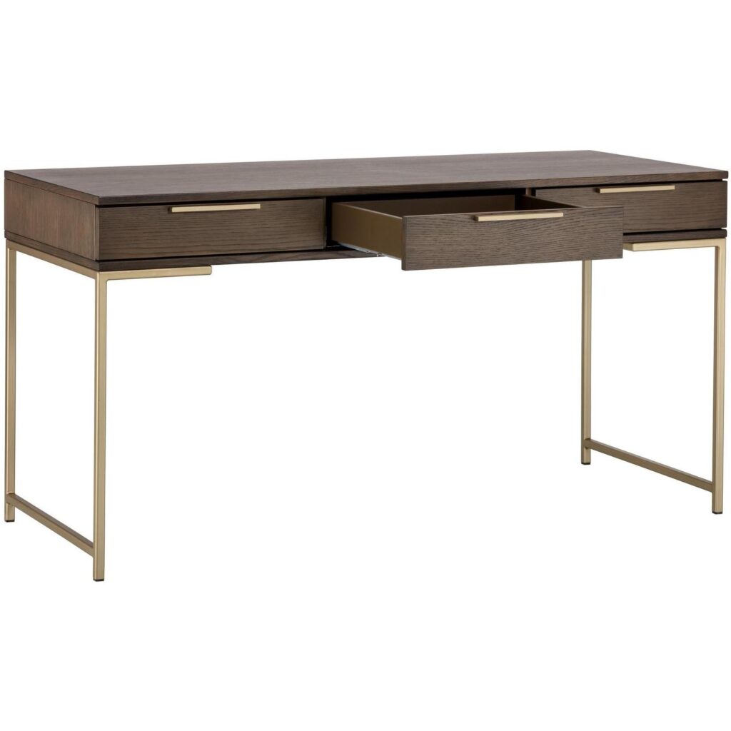 Rebel Desk - Gold - Raw Umber - Image 3