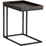 Arden C-Shaped End Table - Black - Charcoal Grey 7 Arden C-Shaped End Table - Black - Charcoal Grey 104615 104615 ARDEN C SHAPED END TABLE BLACK CHARCOAL GREY 1