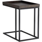Arden C-Shaped End Table - Black - Charcoal Grey 8 Arden C-Shaped End Table - Black - Charcoal Grey 104615 104615 ARDEN C SHAPED END TABLE BLACK CHARCOAL GREY 2