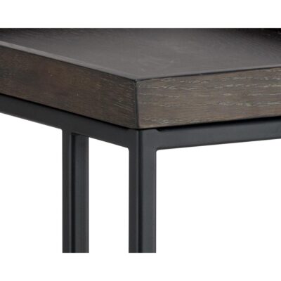 Arden C-Shaped End Table - Black - Charcoal Grey 104615 104615 ARDEN C SHAPED END TABLE BLACK CHARCOAL GREY 6