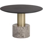 Monaco Coffee Table - Gold - Grey Marble / Charcoal Grey 6 Monaco Coffee Table - Gold - Grey Marble / Charcoal Grey 104627 104627 MONACO COFFEE TABLE GOLD LIGHT GREY MARBLE CHARCOAL GREY 1