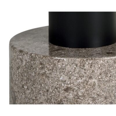 Monaco Coffee Table - Black - Grey Marble / Raw Umber 104628 104628 MONACO COFFEE TABLE BLACK LIGHT GREY MARBLE RAW UMBE 7