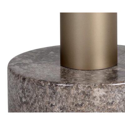 Monaco End Table - Gold - Grey Marble / Charcoal Grey 104629 104629 MONACO END TABLE GOLD LIGHT GREY MARBLE CHARCOAL GREY 6