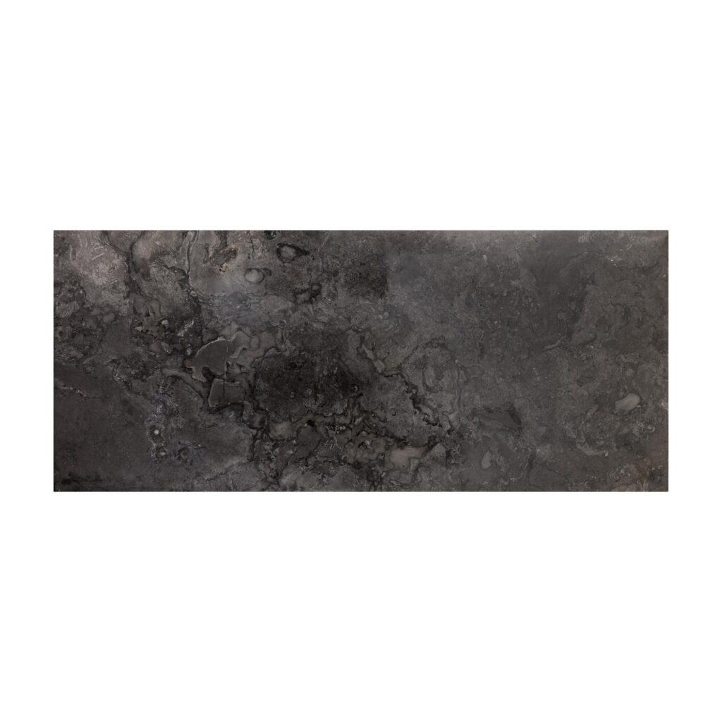 Stamos Desk - Black - Grey Marble / Charcoal Grey - Image 3