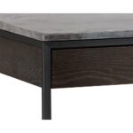Stamos Desk - Black - Grey Marble / Charcoal Grey 9 Stamos Desk - Black - Grey Marble / Charcoal Grey 104634 104634 STAMOS DESK BLACK LIGHT GREY MARBLE CHARCOAL GREY 6