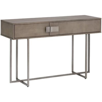 Jade Console Table - Antique Silver - Ash Grey 104642 104642 JADE CONSOLE TABLE ANTIQUE SILVER 1