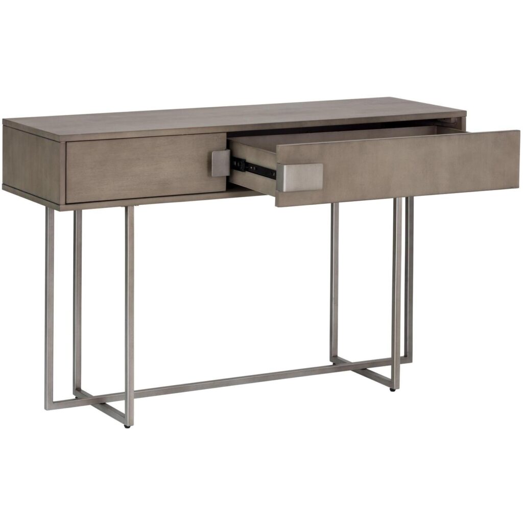 Jade Console Table - Antique Silver - Ash Grey - Image 3