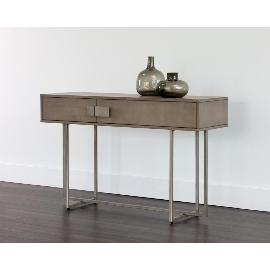 Jade Console Table - Antique Silver - Ash Grey - Image 4