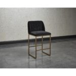 Nevin Counter Stool - Shadow Grey 8 Nevin Counter Stool - Shadow Grey 104648 104648 NEVIN COUNTER STOOL ANTIQUE BRASS SHADOW GREY 5