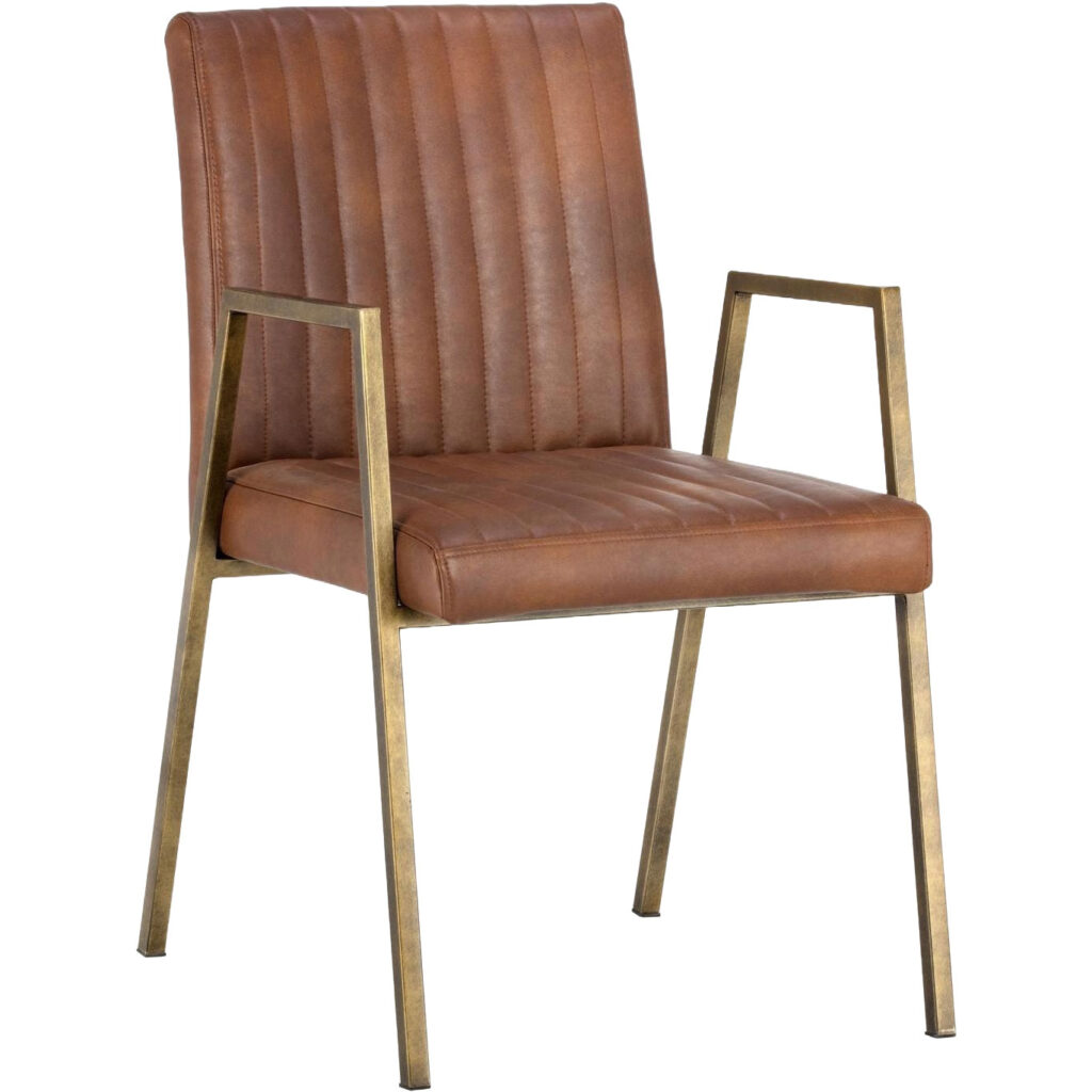 Homer Dining Armchair - Bravo Cognac