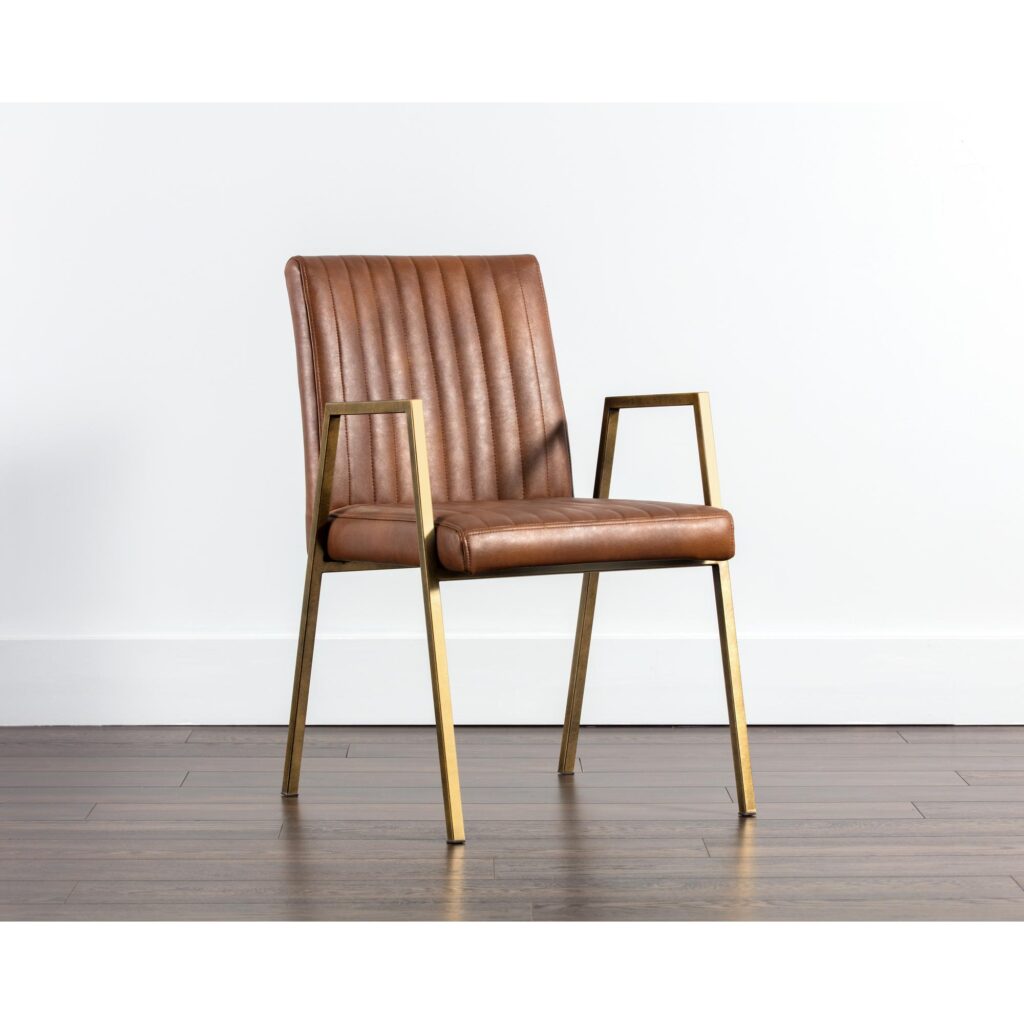 Homer Dining Armchair - Bravo Cognac - Image 4