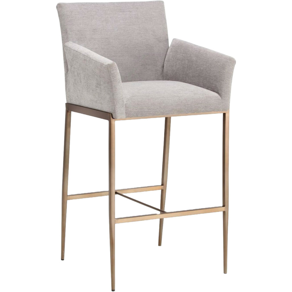 Gesa Barstool - Polo Club Stone