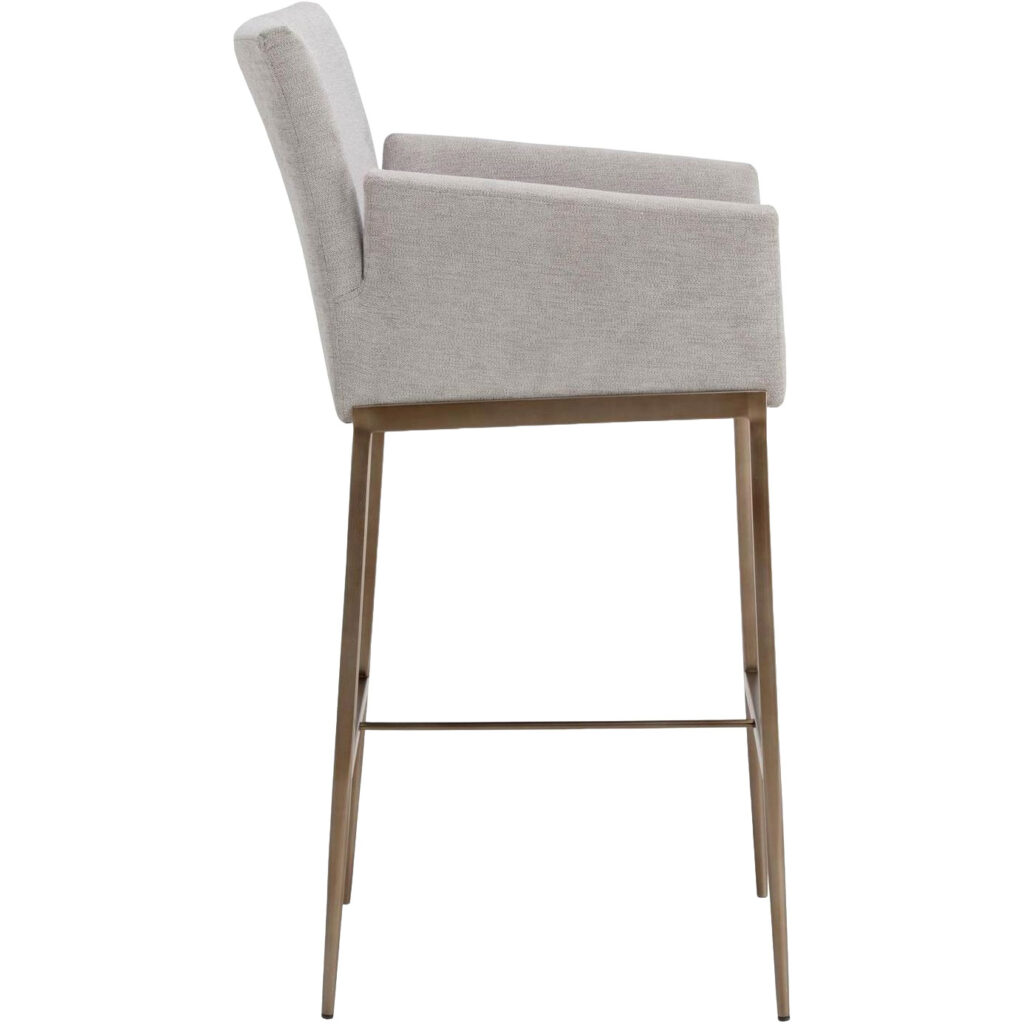 Gesa Barstool - Polo Club Stone - Image 2