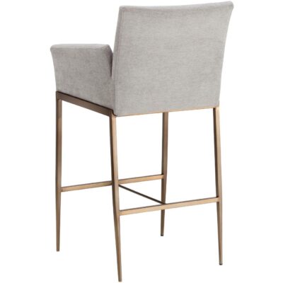 Gesa Barstool - Polo Club Stone 104706 104706 GESA BARSTOOL ANTIQUE BRASS POLO CLUB STONE 3