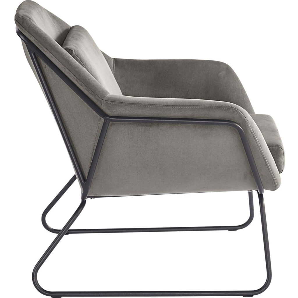 Watts Lounge Chair - Black - Antonio Charcoal - Image 3