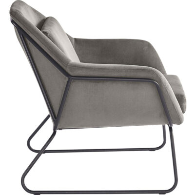 Watts Lounge Chair - Black - Antonio Charcoal 104728 104728 WATTS ARMCHAIR ANTONIO CHARCOAL 2