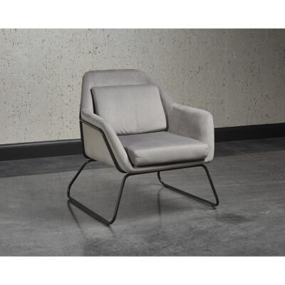 Watts Lounge Chair - Black - Antonio Charcoal 104728 104728 WATTS ARMCHAIR ANTONIO CHARCOAL 5