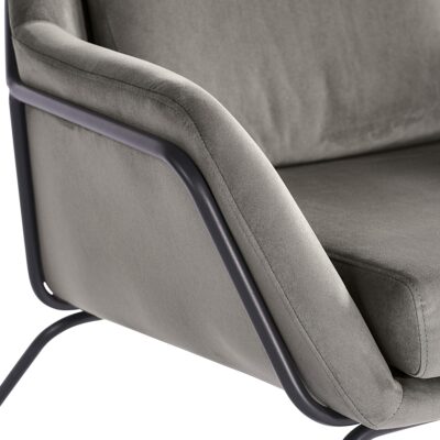 Watts Lounge Chair - Black - Antonio Charcoal 104728 104728 WATTS ARMCHAIR ANTONIO CHARCOAL 6