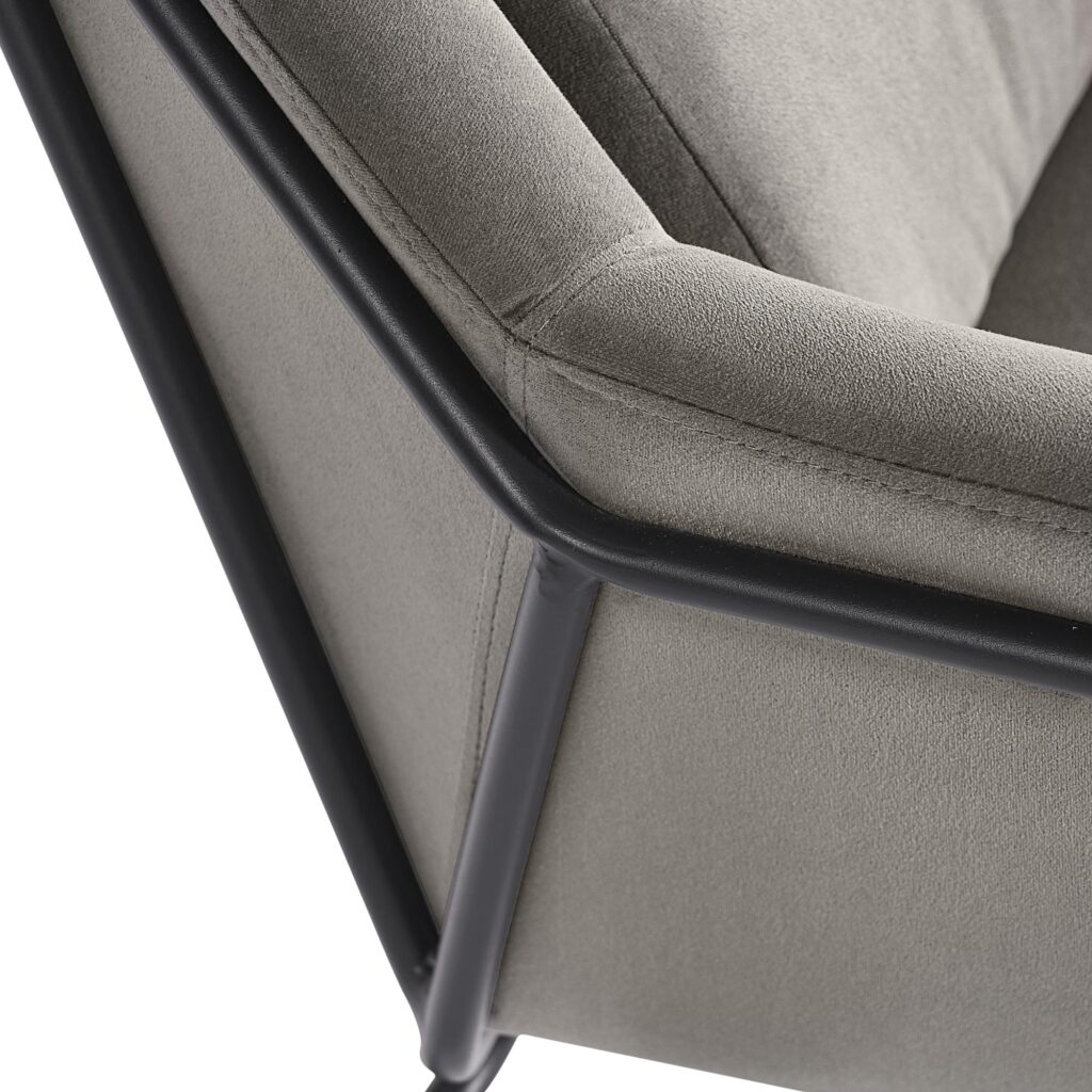 Watts Lounge Chair - Black - Antonio Charcoal - Image 6