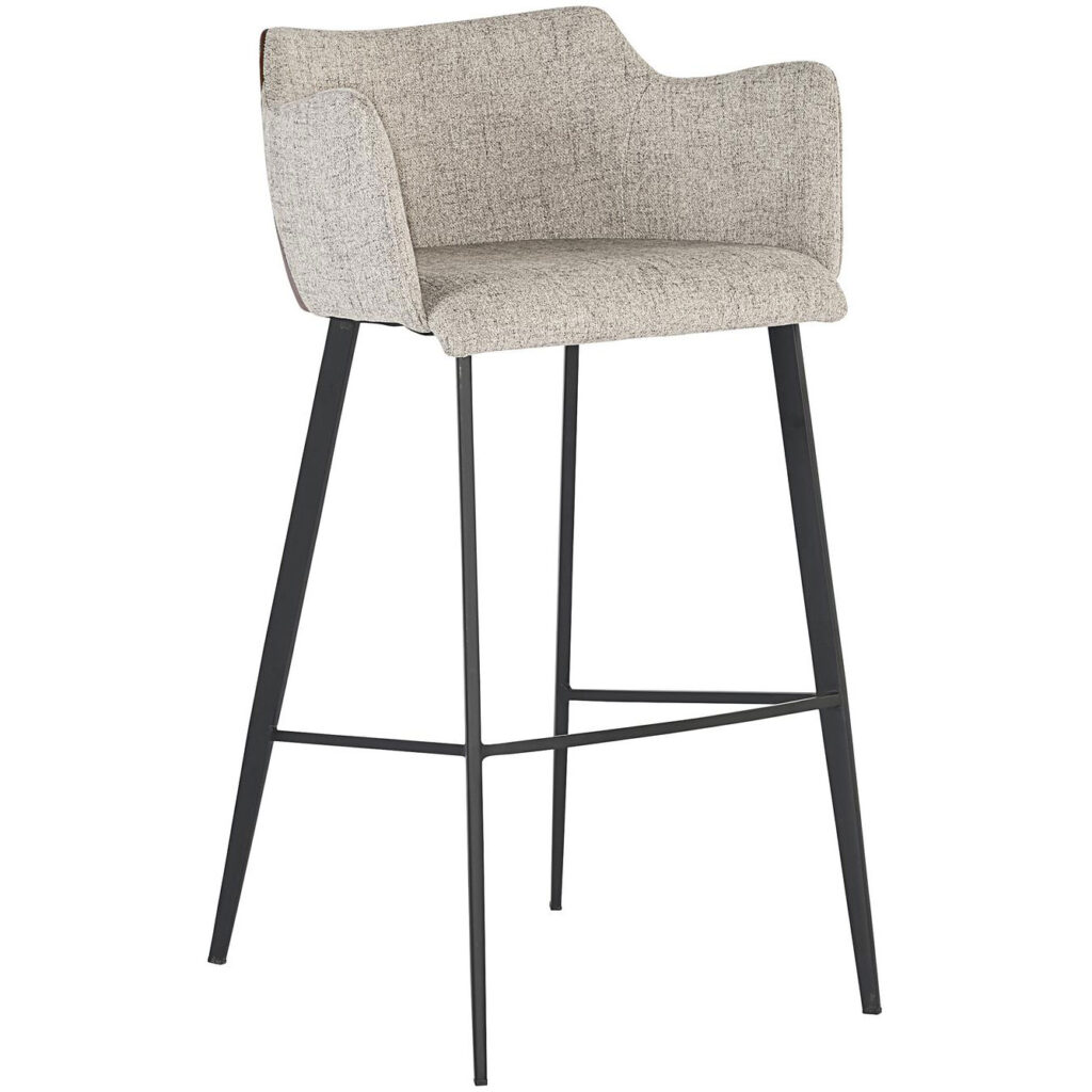 Griffin Barstool - November Grey / Bravo Cognac