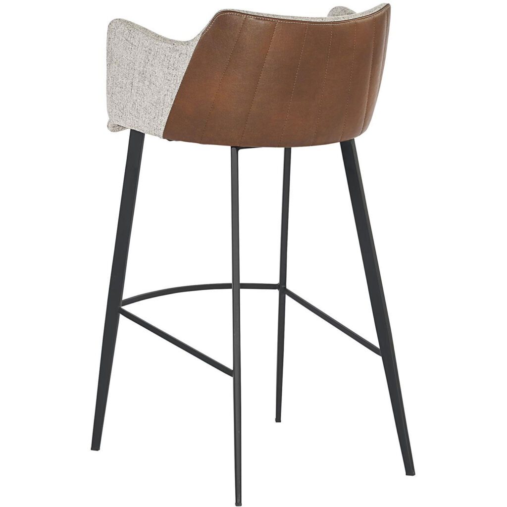 Griffin Barstool - November Grey / Bravo Cognac - Image 3