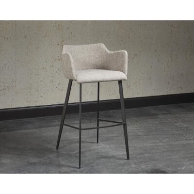 Griffin Barstool - November Grey / Bravo Cognac 104739 104739 GRIFFIN BARSTOOL BRAVO COGNAC NOVEMBER GREY 5