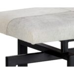 Pilar Bench - Grey 9 Pilar Bench - Grey 104803 104803 PILAR BENCH BLACK GREY COWHIDE 6