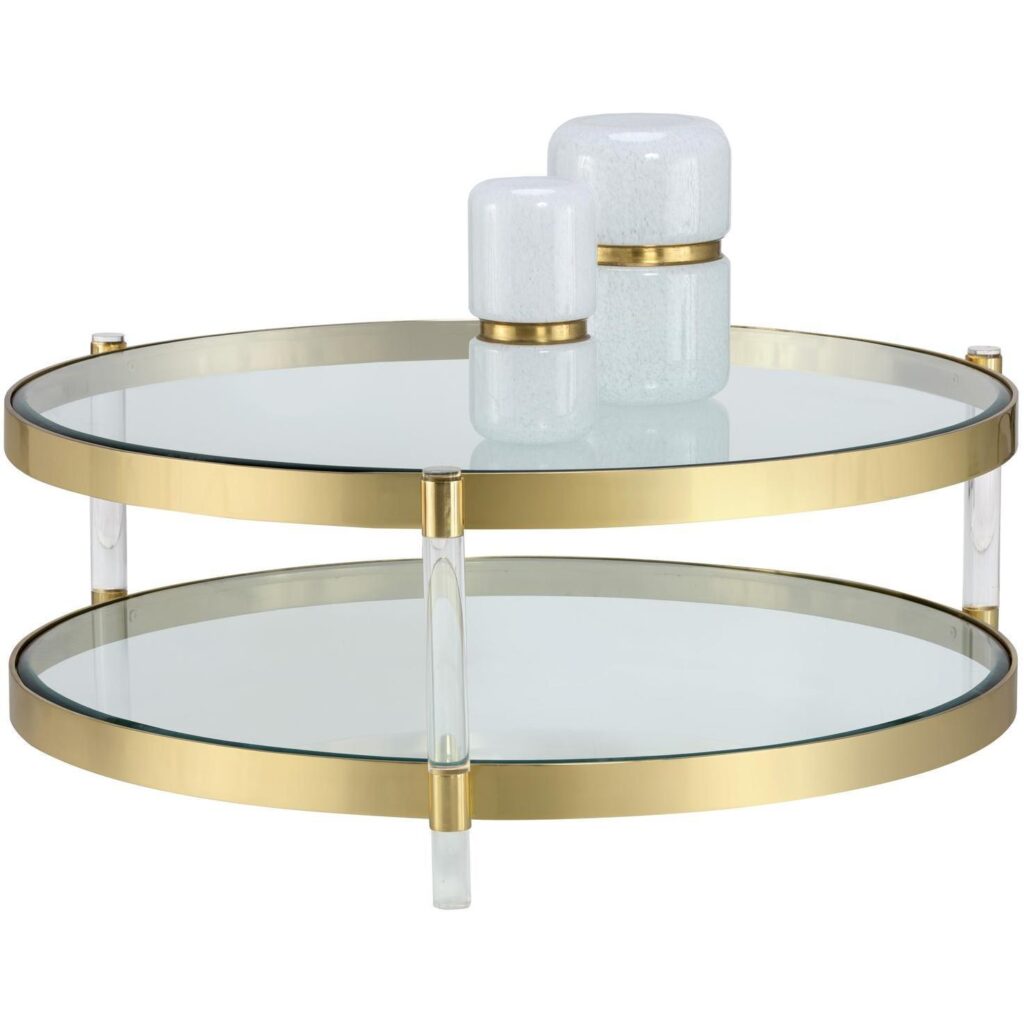 York Coffee Table - Brass