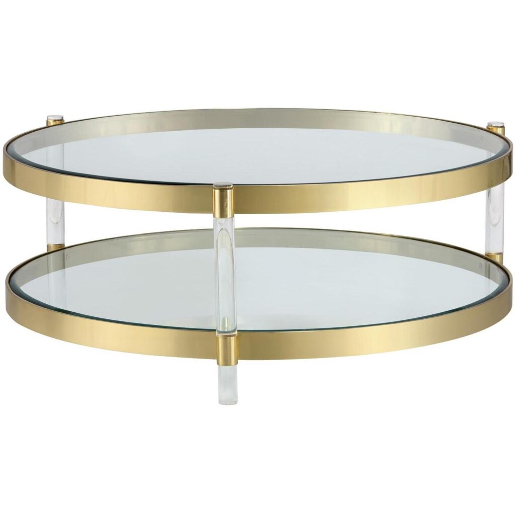 York Coffee Table - Brass - Image 2