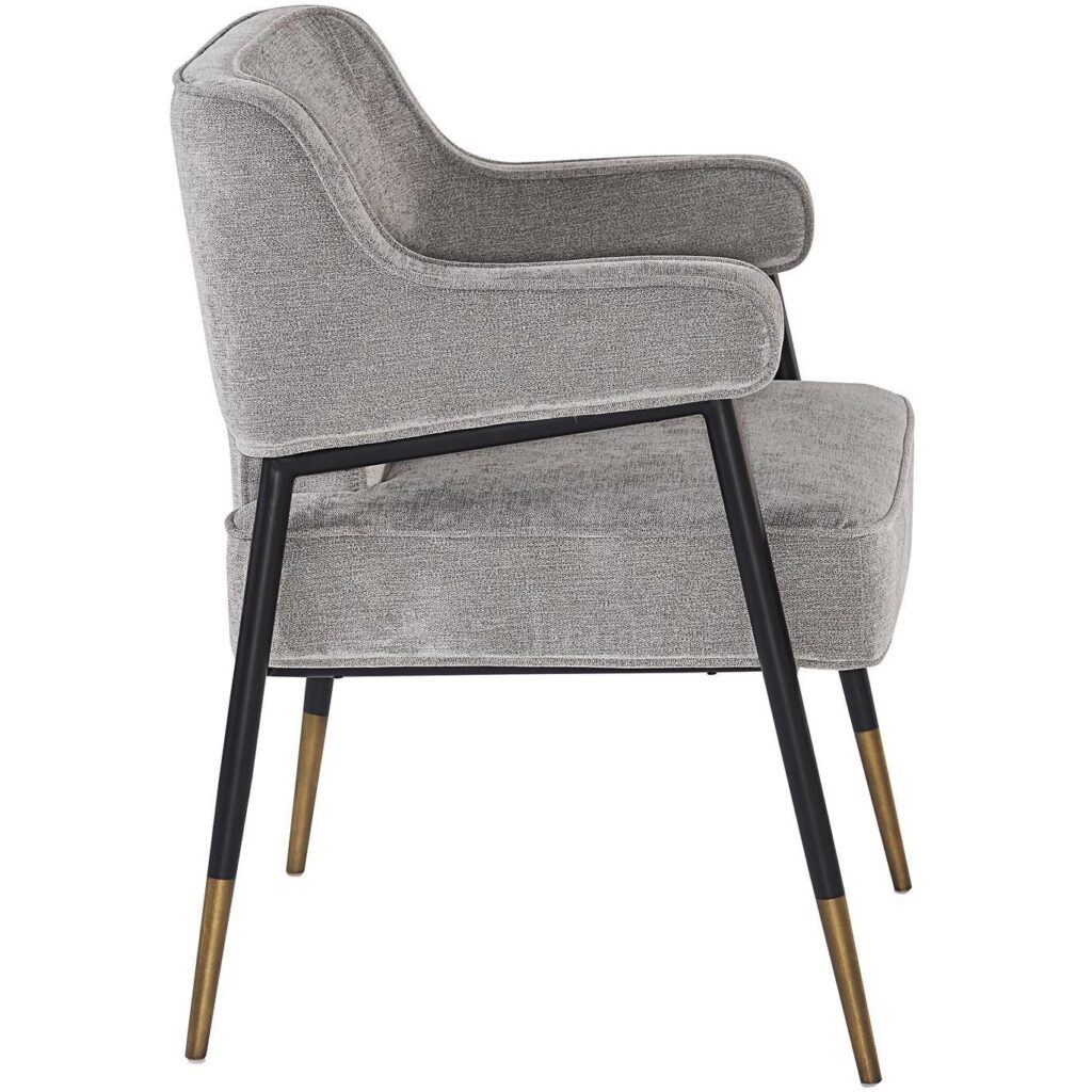 Derome Dining Armchair - Polo Club Stone - Image 3