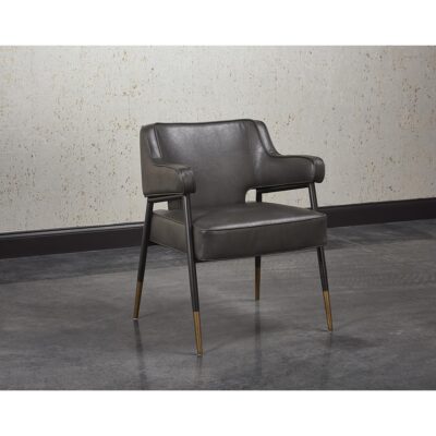 Derome Dining Armchair - Bravo Portabella 104846 104846 DEROME ARMCHAIR BRAVO PORTABELLA 5