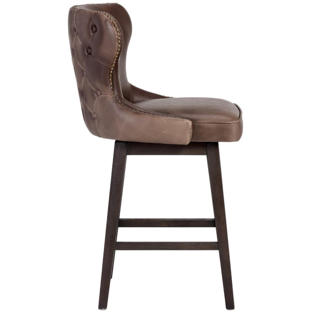 Ariana Swivel Counter Stool - Havana Dark Brown - Image 2