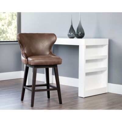 Ariana Swivel Counter Stool - Havana Dark Brown 104897 104897 ARIANA SWIVEL COUNTER STOOL HAVANA DARK BROWN 5