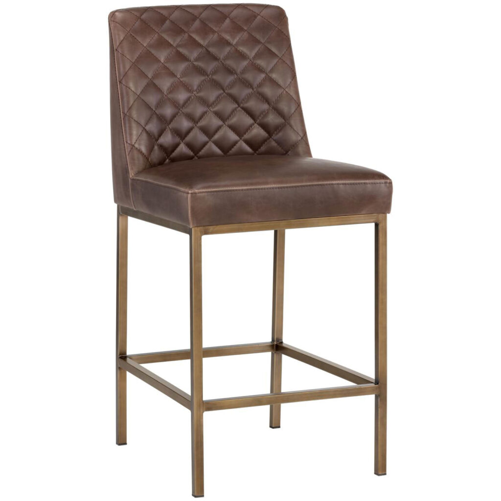 Leighland Counter Stool - Havana Dark Brown