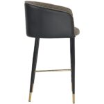 Asher Barstool - Sparrow Grey / Napa Black 7 Asher Barstool - Sparrow Grey / Napa Black 104915 104915 ASHER BARSTOOL SPARROW GREY NAPA BLACK 2