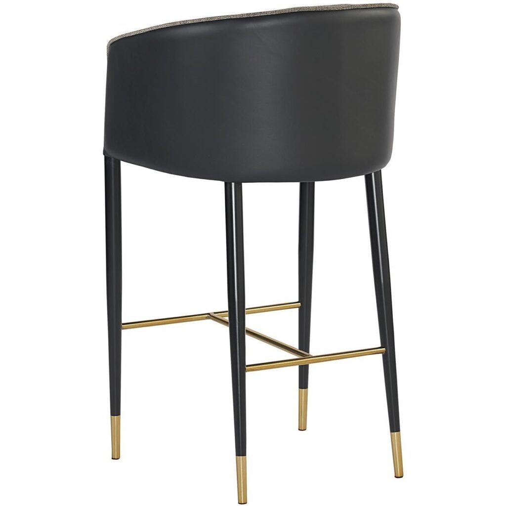 Asher Barstool - Sparrow Grey / Napa Black - Image 3