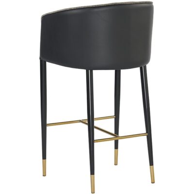 Asher Barstool - Sparrow Grey / Napa Black 104915 104915 ASHER BARSTOOL SPARROW GREY NAPA BLACK 3